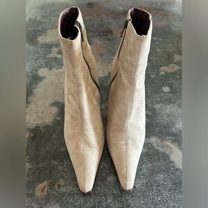 Coach Suede Ankle Boots in Taupe